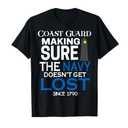 Coast Guard Making Sure Navy Doesn't Get Lost Men Kids Gifts T-Shirt M