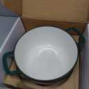 Enameled Cast Iron Dutch Oven with Lid  5QT Heavy-Duty Pot, Oven Safe up to 500F, Dual Handles, Ideal for Sourdough Bread Baking, Stews, Roasting, Braising  All Cooktops, Durable & Versatile Cookware (Green)