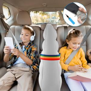 BBTO Inflatable Car Backseat Divider, Car Seat Divider, Portable Back Seat Rest for Kids to Stop Fighting, Reduce Stress for Parents on Long Driving