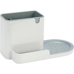 Amazon Basics Kitchen Sink Organizer/Sponge Holder, Large, White