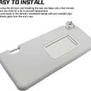 Passenger Side Sun Visor 96400-EL31A Fit for Nissan Versa 2007-2012 Front Right Side Sun Protection Shade Gray
