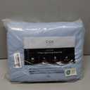 Extra Deep Split King Sheet Set - 7 Piece Breathable & Cooling Sheets - Hotel Luxury Bedding Set w/18-24 Inch Extra Deep Pockets - Easy Fit, Soft, Wrinkle Free & Comfy - Light Blue, Split King Size (Split King Set, 19 - Baby Blue)