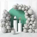 HOUSE OF PARTY Pastel Gray Balloons - Grey Balloon Garland, 5/12/18 Inch Grey Balloons Different Sizes Pack for Graduation Party, Wedding Dcor, Birthday Party and Easter Decorations