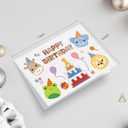 3 x Cute 1st Birthday Card, First Birthday Decorations for Boy Girl, 1 Year Old Gift Ideas for Baby Kids