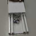 Silent Double Curtain Track Ceiling Mounted, Heavy-Duty Aluminum Room Divider Rails Bedroom/Living/Window/Hotel Drop Ceiling Curtains Tracks Easy InstallWhite, 2.2m(7.2ft)