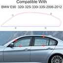 Stainless Steel Window Trim Chrome Delete for BMW E90 2006-2011 Black Window Trim Blackout Kit