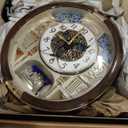 Seiko Melodies in Motion Wall Clock, Golden Pillars