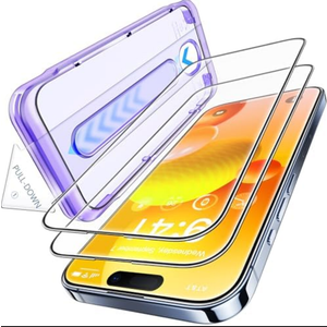 Pack Of 2 Opxyl Unbreakable 9H+ Glass for iPhone 15 Pro Max Screen Protector [Military Grade Shatterproof][Full Coverage Protection] HD Screen Protector 15 Pro Max Longest Durable Tempered Glass, 2 Packs
