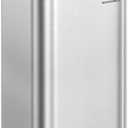 SONGMICS Kitchen Trash Can, 13-Gallon (50 L) Garbage Can with Lid, Stainless Steel, Soft Close and Stays Open, Inner Bucket, Wide Non-Slip Pedal, Metallic Silver ULTB547E01