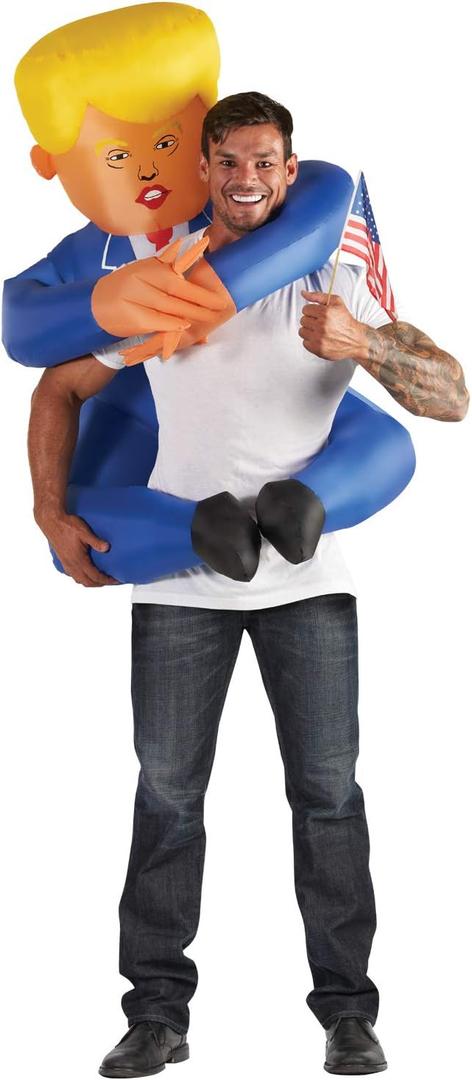 Morph Inflatable Costume Trump, Blow Up Trump Costume, Inflatable Trump Costume, Donald Trump Costume
