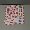 2 x Delivery Sign For Home Please Place Packages in Box Thank You Metal Sign