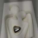 Modern Home Decor Lover Statues- 10'' Porcelain Sculptures for Shelf and Table Decor, Affectionate Couple Art Ceramic Sculpture- Romantic Figurine for Home, Bedroom, Livingroom, Office Decor