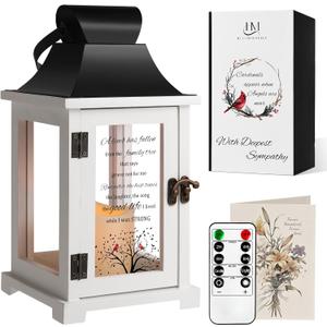 Memorial Lantern, Bereavement Sympathy Gifts for Loss of Loved One Mother Father, Sympathy Lantern Thoughtful Funeral Gifts in Memory of Loved One (Family Tree)