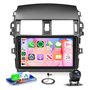 4Core 4G+64G Android 15 Car Stereo Radio for Toyota Corolla 2009-2013, Rimoody Wireless Carplay Andorid auto Mirror Link 9'' INCELL Touchscreen GPS WiFi Bluetooth 5.0 FM/RDS EQ-32 SWC Backup Camera