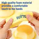 2Pack Slow Rising Dumpling Squishy Butter Squeeze Toys, Slow Rising Squishy,Squeeze Ball Realistic Butter Stick Soft Squeeze Toys for Anxiety and Stress Relief, Party, Gifts