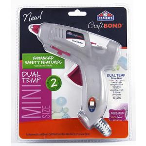 Elmer's E6049L Craft Bond Mini Dual Temp Hot Glue Gun, 20W (E6049)