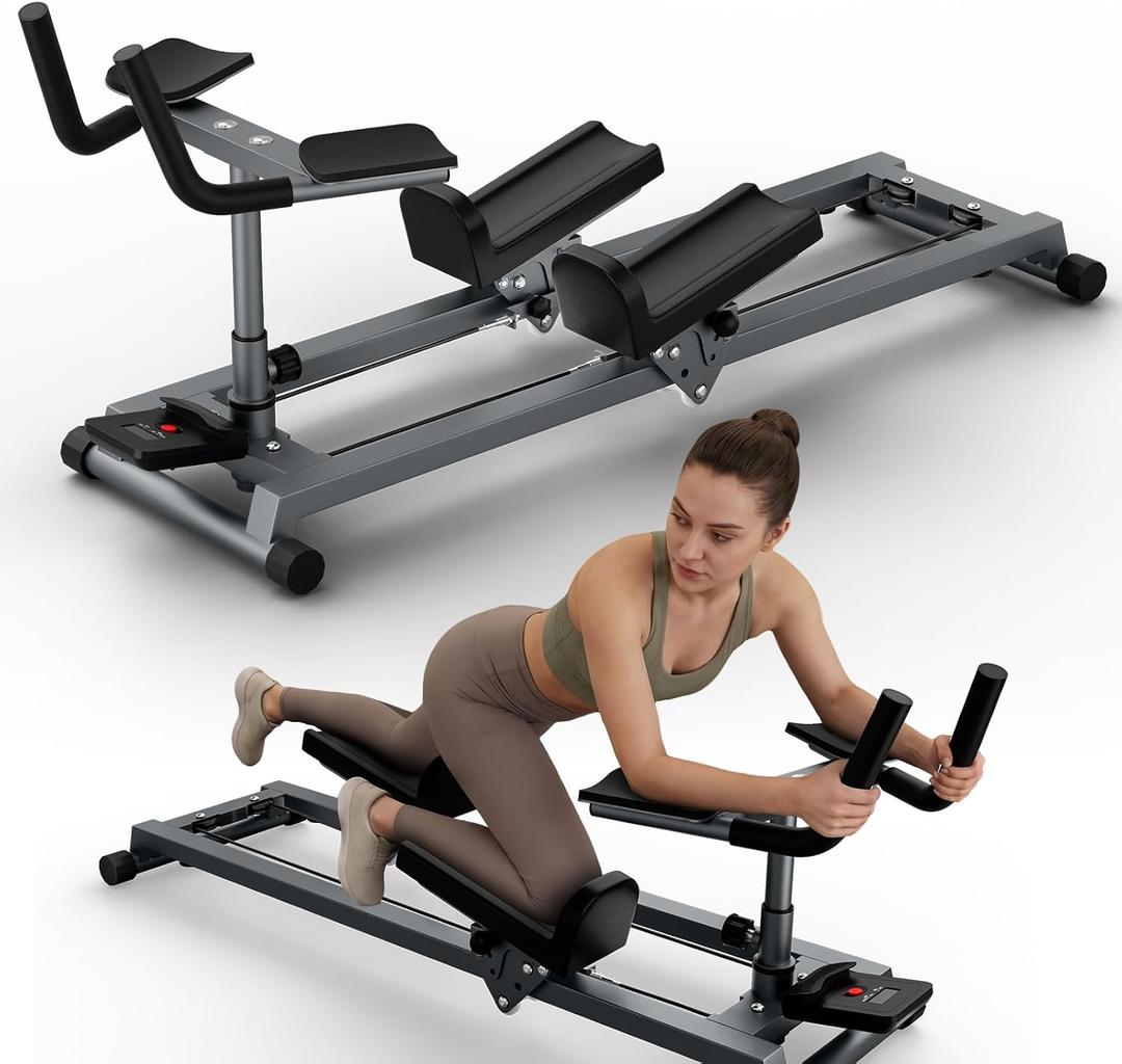 Crawling Exercise Machine & Spine Twist Stretch Trainer for Full Body Workout, Knee Support, Lower Back Exercise for Desk Workers, Heavy Duty Low-Impact Abdominal, Waist Stretcher Home Gym