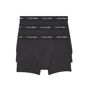Calvin Klein Men's Cotton Stretch 2-pack Boxer Brief, 3 Black, Small