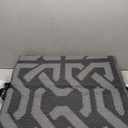 SAND MINE Reversible Mats, Plastic Straw Rug, Modern Area Rug, Large Floor Mat Rug for Outdoors, RV, Patio, Backyard, Deck, Picnic, Beach, Trailer, Camping (9' x 12', Black & Grey)