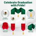 Graduation Stole, Flag Graduation Sash for International Graduates 72"