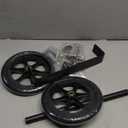 String Trimmer Wheel Attachment, 20" Adjustable Height String Trimmer Support Wheel w 0.98-1.34" Shaft Tube for Gas String Electric Brushcutter, 8" Widen Lawn Roller