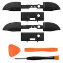 2 Pack Bumpers Replacement for Xbox One Series X/S Controllers, Black LB RB Button Repair Parts Compatible with Xbox Controllers