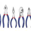 7-piece WORKPRO Pliers Set with Groove Joint, Long Nose, Slip Joint, Linesman, and Diagonal Pliers for DIY & Home Use