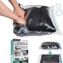 Compression Bags for Travel - Travel Essentials - 16 Pack Space Saver Bags - No Vacuum Needed - Compression Packing Bags for Cruise Accessories