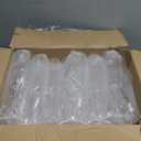 24 Pcs Clear Champagne Flutes 6 oz Ribbed Plastic Champagne Glasses with Long Stem Crystal Disposable Cocktail Cups for Party, Wedding, Birthday (Clear)