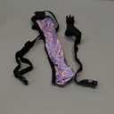 Cosblank Summer Rave Fan Holster Rave Fan Holder Folding Hand Pouch Foldable Sleeves with Waist Belt for Thigh Party