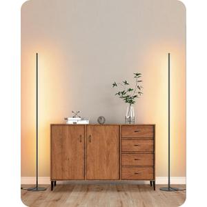 EDISHINE 2 Pack 57.5” Floor Lamp with Remote, Dimmable & 7 CCT Adjustable