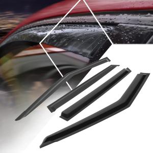 Rain Covers 4Pcs, Window Visors Big Ones 42", Small Ones 31" ( Black )