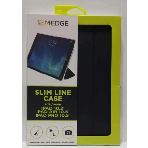 Medge Slim Line Case Fits Ipad 10.2" Ipad Air 10.5" Ipad Pro 10.5" (LOC BK-BD)
