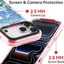 Bouvardia for iPhone 17 Pro Case, Compatible with Magsafe, Cute Girly Design for Women, Shockproof & Aesthetic, Ocean World