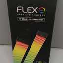 TECWARE Flex RGB Cable Cover Kit | Compatible with 24-Pin Motherboard and 8-Pin/16-Pin GPU | ARGB PSU Cable Extension with 5V 3-Pin Sync | RGB Lighting Kit for PC Cables | Black