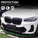 M40i Front Lip Compatible with 2022-2024 BMW X3 G01 X4 G02 LCI M-Sport Model ABS Gloss Black Bumper Air Splitter