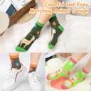 2 x Women Girls Socks Cute Animal Socks Cat Dog Cow More Fun Novelty Socks Gifts for Girls Christmas Birthday (Big Rabbit)