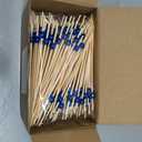 Reallnaive 300 Pcs Cocktail Pick Pearl Fancy Toothpick for Appetizer 4.7 Inch Long Skewer for Drink Fruit Food Bamboo Stick Wedding Bridal Shower Decoration Charcuterie Accessories (Navy Blue)