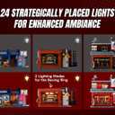 Lumibricks Street Fusion Boxing Club Lighting Building Bricks Set - City Town Modular Playset Collection Display kit with Minifigures 3036 Pcs for Adults & Teens & Life Enthusiasts
