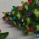 Brightown Ceramic Christmas Tree Night Light - 2 Pack 6" Christmas Decorative Ceramic Tree with ON/Off Switch, Vintage Christmas Night Light for Bedroom Bathroom Porch Holiday Decor (Green)