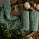 MUSH Rayon Derived from Bamboo Face Towel Washcloth | Ultra Soft, Absorbent Towel for facewash, Gym, Pool, Travel, Spa, and Yoga | 500 GSM 13 x 13 Inches | Pack of 9, Olive