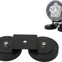 Universal-fit Ultra Strong Power Magnet Mounting Base/Magnetic Mount Holder for LED Offroad Light/Work Light/Offroad Light Bar on Roof/Hood of Trucks & SUVs, w/Rubber Pad to Prevent Scratches, 1 Pack