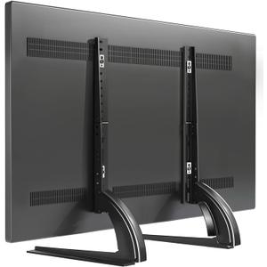 TAVR Universal Table Top TV Stand Mount for 27 30 32 37 40 43 47 50 55 60 65 Inch LCD LED Flat/Curved Screen TVs, Height Adjustable TV Legs, Strong TV Base Holds up to 88 lbs, Max VESA 800x500mm (Black)