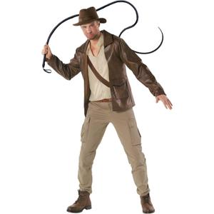 Morph Archaeologist Costume Adult Halloween Costumes For Mens Action Explorer Dress Up (Medium)