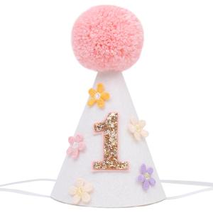 Daisy Groovy One 1st Birthday Hat - Groovy One First Birthday Decorations, Floral 1st Birthday Crown, Daisy 1st Birthday Decor, Spring 1st Birthday Hat