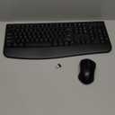 Wireless Keyboard and Mouse Combo, EDJO 2.4G Full-Sized Ergonomic Computer Keyboard with Wrist Rest and 3 Level DPI Adjustable Wireless Mouse for Windows, Mac OS Desktop/Laptop/PC (Black)