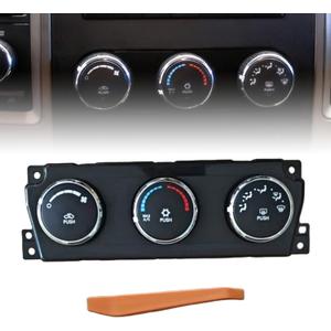 55056826AB AC Heater Climate Control Module Fit for Dodge Ram 1500/2500/3500 2009-2010, OE 55111290AE, 55056826AC, 55056826AD, 55056826ag
