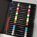 Premium Acrylic Marker-36 Colors Dual Tip Acrylic Paint Pens Markers, for Wood, Glass, Rock, Canvas, Ceramic, DIY Crafts Making Art Supplies