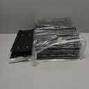 4 Pack Pull Out Spice Rack Organizer for Cabinet, 2 Tier Metal Slide Out Seasoning Organizer and Storage Heavy Duty Vertical Spice Rack Shelf Pullout for Kitchen Cabinets No Drilling (Black)