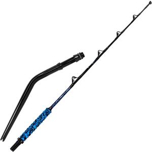 Fiblink Saltwater Offshore Trolling Rod Big Game Rod Conventional Boat Fishing Pole Deep Drop Sea Roller Rod (56, 6), 6' - 80-120lbs